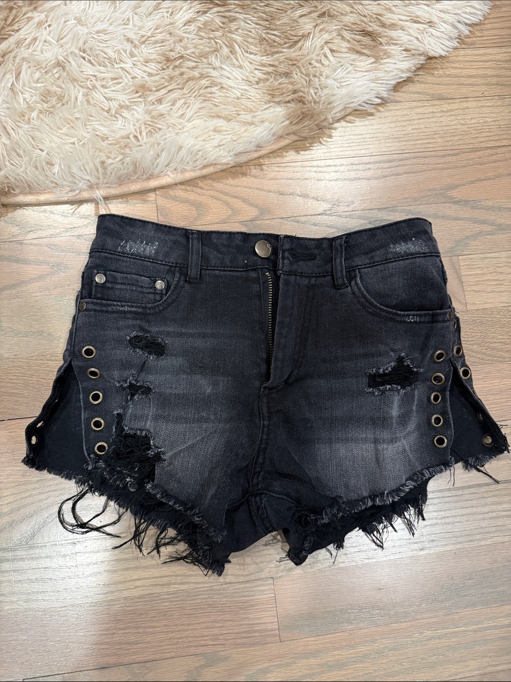 Distressed Women's Denim Shorts